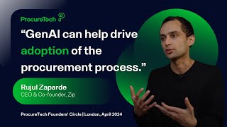 Rujul Zaparde Ceo Co-Founder, Zip - Procuretech Founders Circle, London April 2024