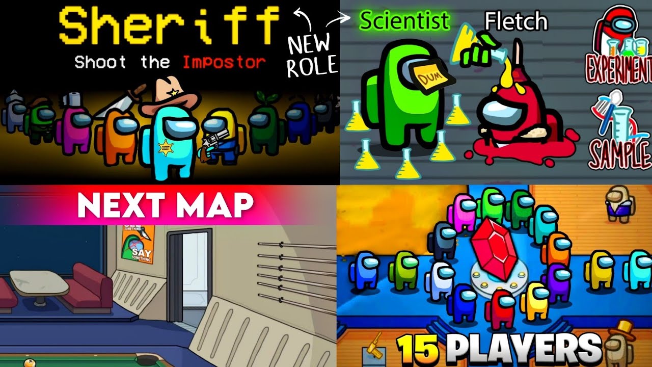 AMONG US NEW UPDATE IS HERE 🤩 NEW ROLES, 5th MAP, GAME MODES, 15