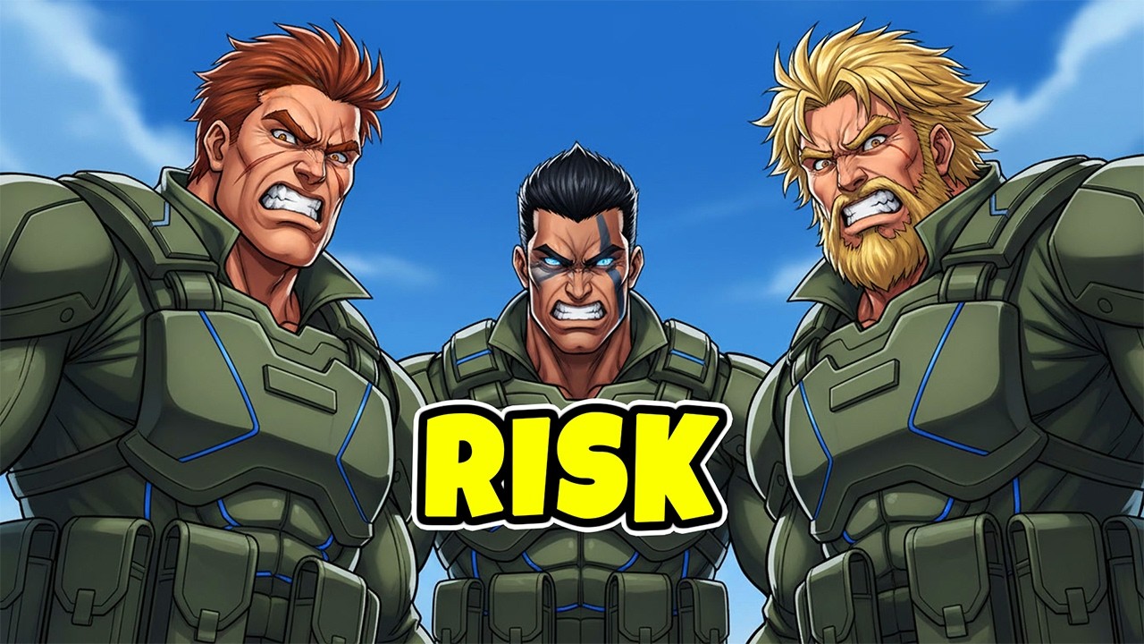 THREE ONE POINT HOLDS ON THE SAME MAP?! - RISK