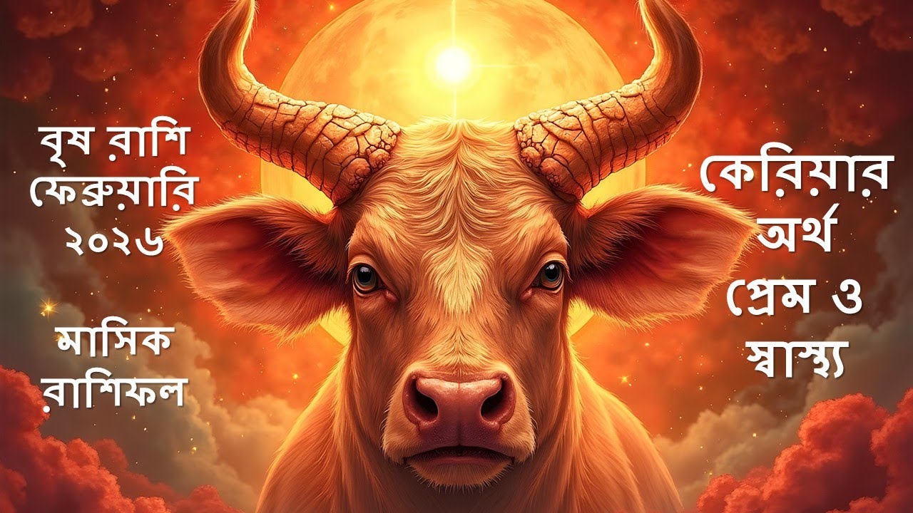 ফেব্রুয়ারি ২০২৬ বৃষ রাশি 🌿 | কেরিয়ার, অর্থ, প্রেম ও স্বাস্থ্য ভবিষ্যদ্বাণী