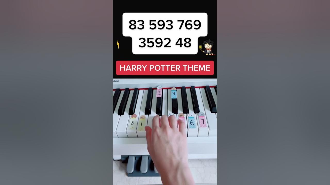 Harry Potter Theme (Piano Tutorial) #harrypottermusic #harrypotterthemesong #pianotutorialeasy