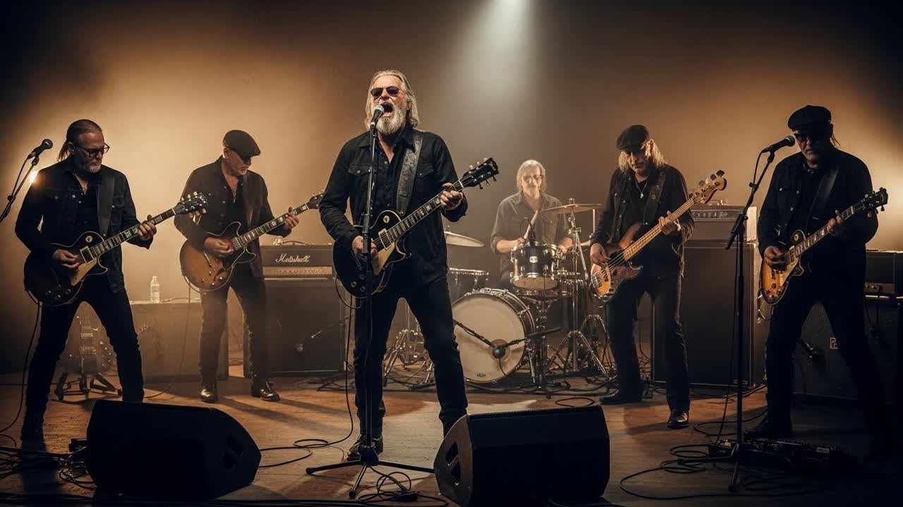 Jimi Hendrix, ZZ Top, Eric Clapton, The Animals Inspired Nostalgic Rock Blues Soul Mix