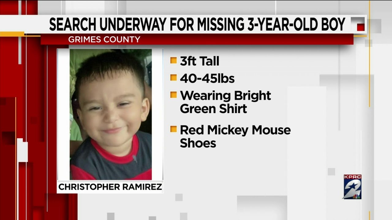 Search underway for missing 3-year-old boy - YouTube