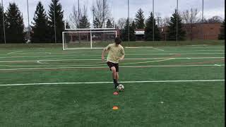 Ball Mastery - Ball taps figure 8, forward and backward.