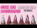 ✨🧲 6 DESIGNS - MAGNETIC CAT EYE nails tutorial | clawsbytasmia