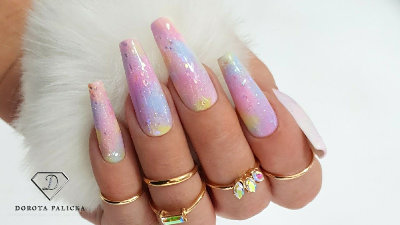 9. Tie-Dye Nail Art for a Fun and Funky Summer Style - wide 1