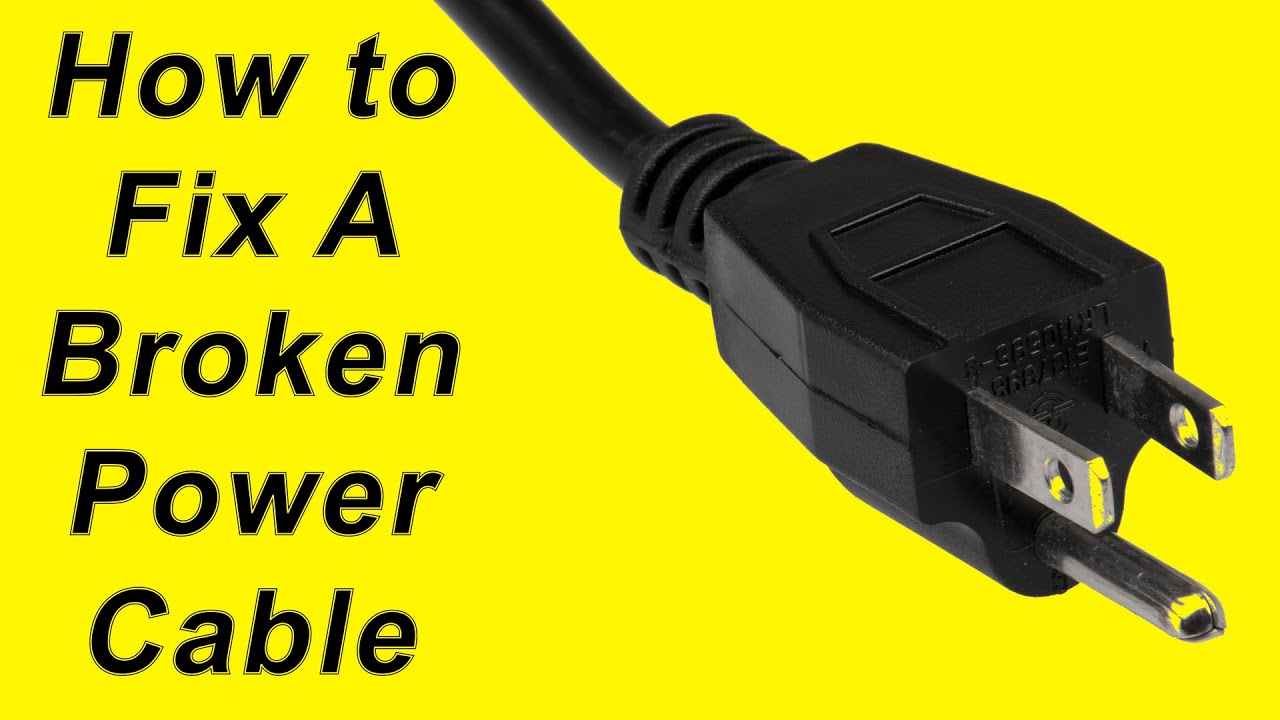 How to Fix a Broken Power Cable (DIY)