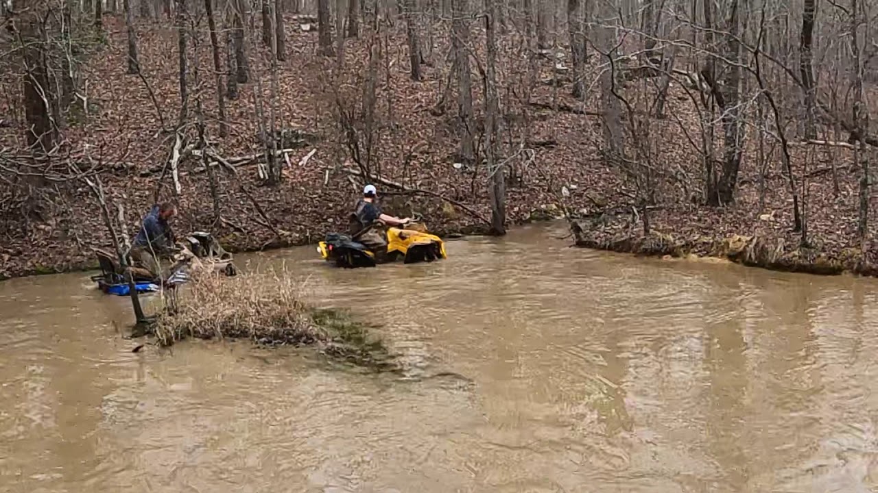 2021 Can Am renegade xmr 1000r in a pond