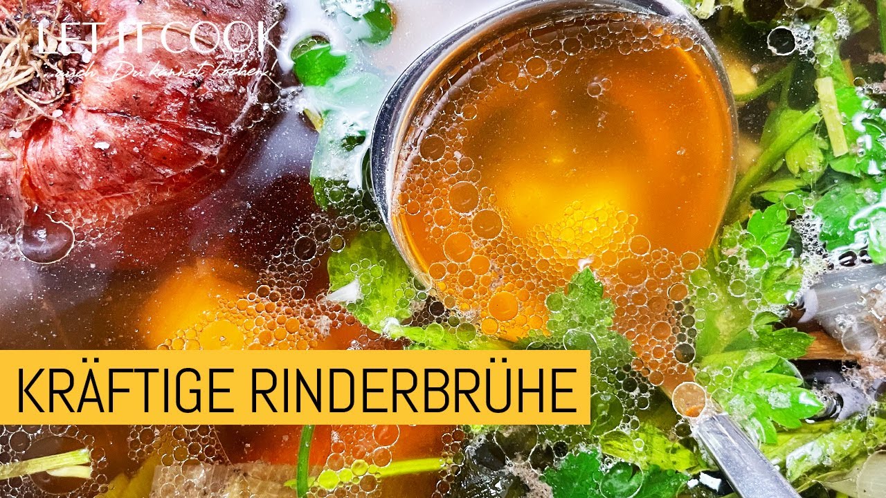 Kräftige Rinderbrühe, eine Gute Basis für fast alles