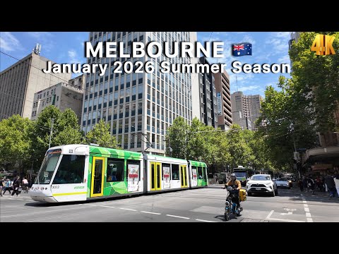 Melbourne Australia In January 2026 4K Video 