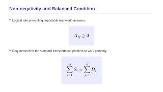 Linear Programming and Applications - Transportation Problem Formulation
