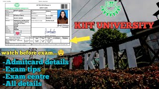 KIIT University Bhubaneswar | Exam & admission guide| KIITEE Slot book,Admitcard,Exam centre details