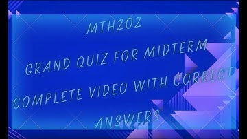 MTH202 grand quiz for midterm
