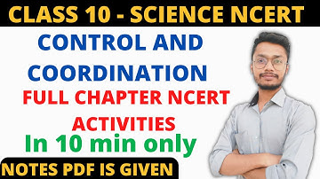 Ch 7 Control and Coordination Ncert Activities Solutions Class 10 Science