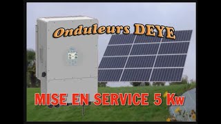 DEYE Mise en service d'un onduleur hybride avec backup.