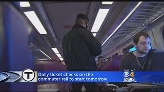 Daily Ticket Checks On The Commuter Rail To Start Tuesday