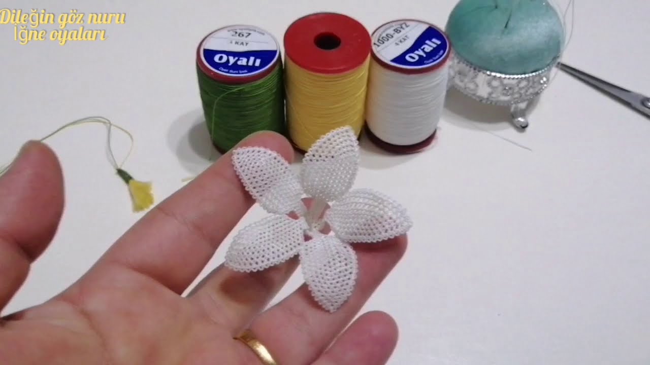 181.video👉Tesbihlerinize şıklık katacak harika zambak çiçegi anlatım