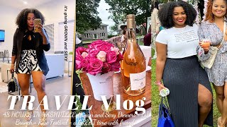 TRAVEL VLOG || 48 hours in Nashville, VIBES for dinner, DJ Brunch, Rosè festival || looks via WHBM!