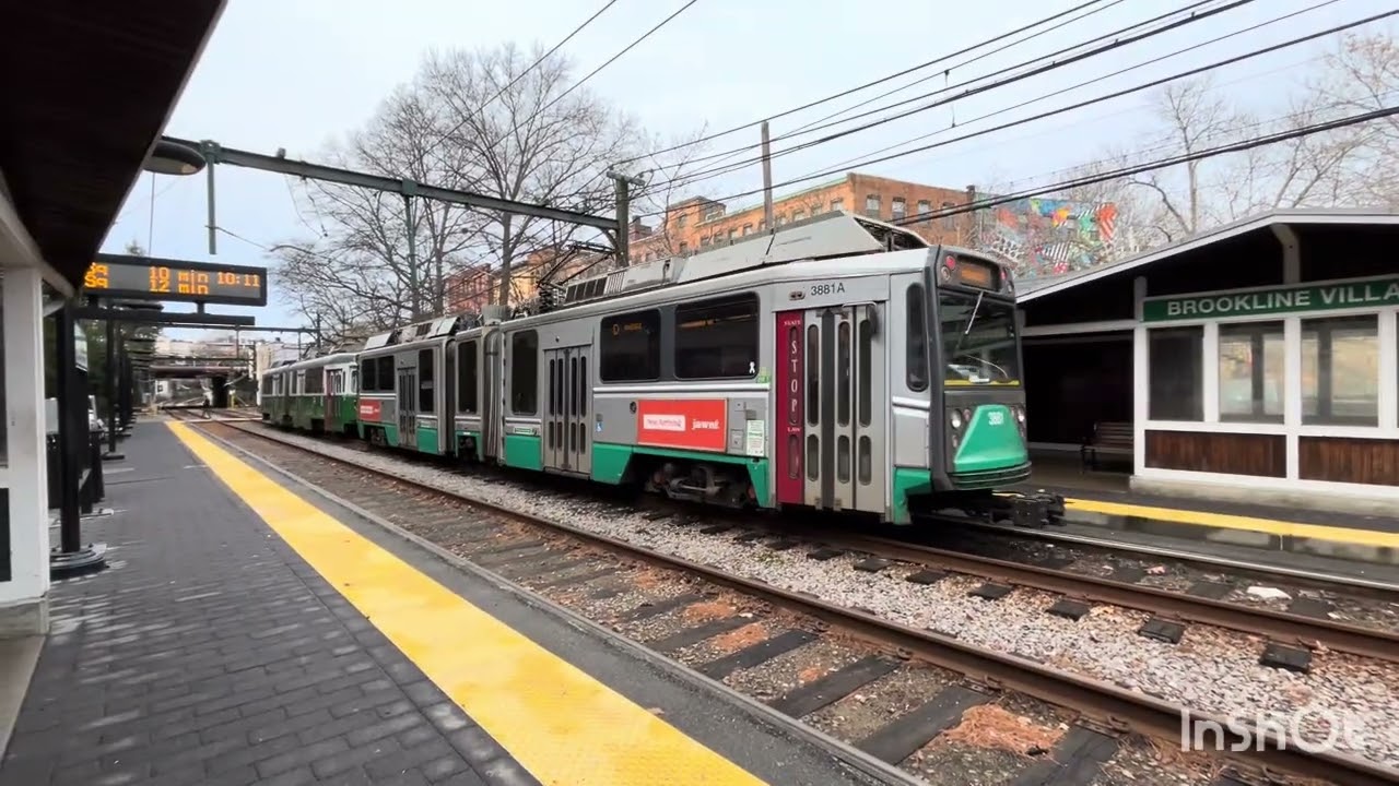 Boston MBTA Green Line D Brookline Village
