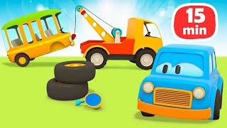 Car cartoons for kids & Street vehicles for kids - A tow truck & Clever cars for kids by Clever Cars 268,013 views 2 years ago 15 minutes