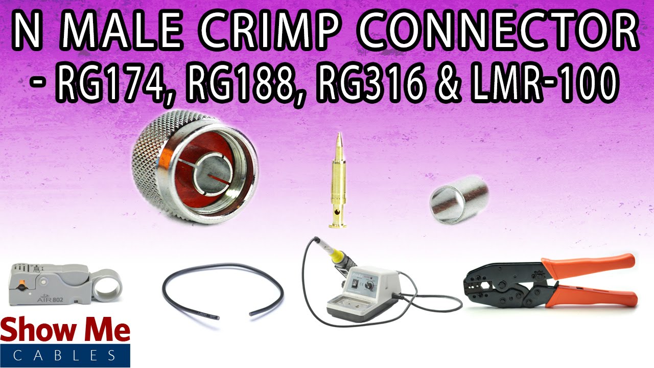 Produktbild von Boobrie 10er-Pack SMA-Crimpverbinder – Buchse Für RG174/RG316, 50 Ohm, Vergoldet, 3 GHz, Löt-Crimp