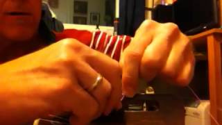 How to string a slot head parlor guitar