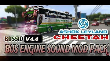 BUSSID V4.4  HRTC Ashok Leyland Cheetah  Bus Engine Sound Mod Pack Not SUPPORT FOR ALl MOD #bussid