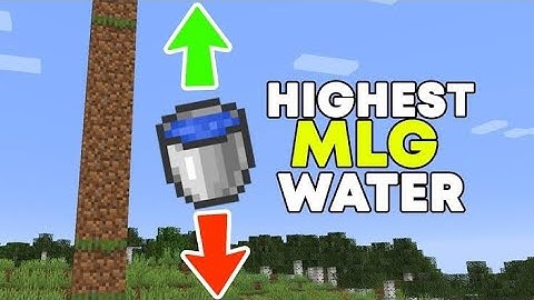Water Bucket. Trick to avoid fall damage MLG. Minecraft