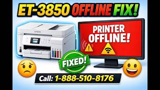 How to Fix Epson EcoTank ET-3850 Printer Offline Issue (Quick &amp; Easy Guide)