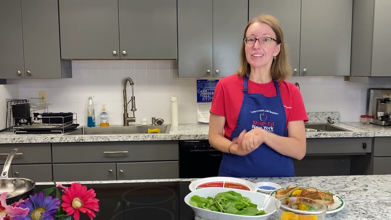 SNAP Ed NY  Grilled Cheese with Peaches