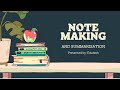 Note Making| BrainWise |Class 11|Important #class11 #important #notemaking #english