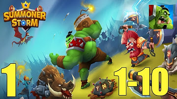 Summoner Storm: Wizard Kingdoms - Part 1 - Walkthrough - All Levels 1-10  (Android)