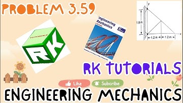 Engineering Mechanics, Problem 3.59, Timoshenko, Centroid, CG, truss