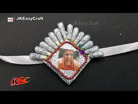 DIY Easy Rakhi for Raksha Bandhan using Cotton Buds | JK Easy Craft 259