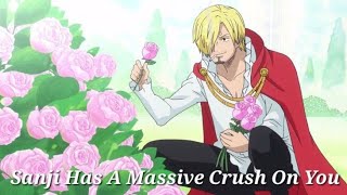♡Sanji X Reader♡♡Sanji has a massive crush on you♡