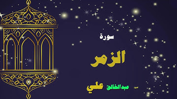 القران الكريم بصوت الشيخ عبد الخالق على | سورة الزمر