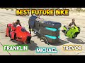 Gta 5 main characters futuristic bikes franklin vs michael vs trevor