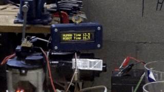 Bouncer Robot in Action with Robot vs. Human Race