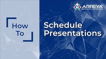 How To:  Schedule Presentations: Basic, Recurring & Priority Schedules