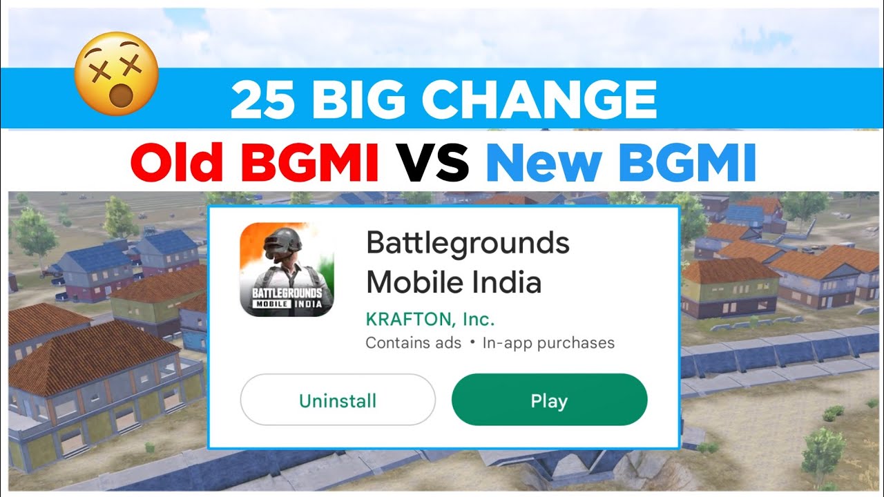 25 changes in new BGMI