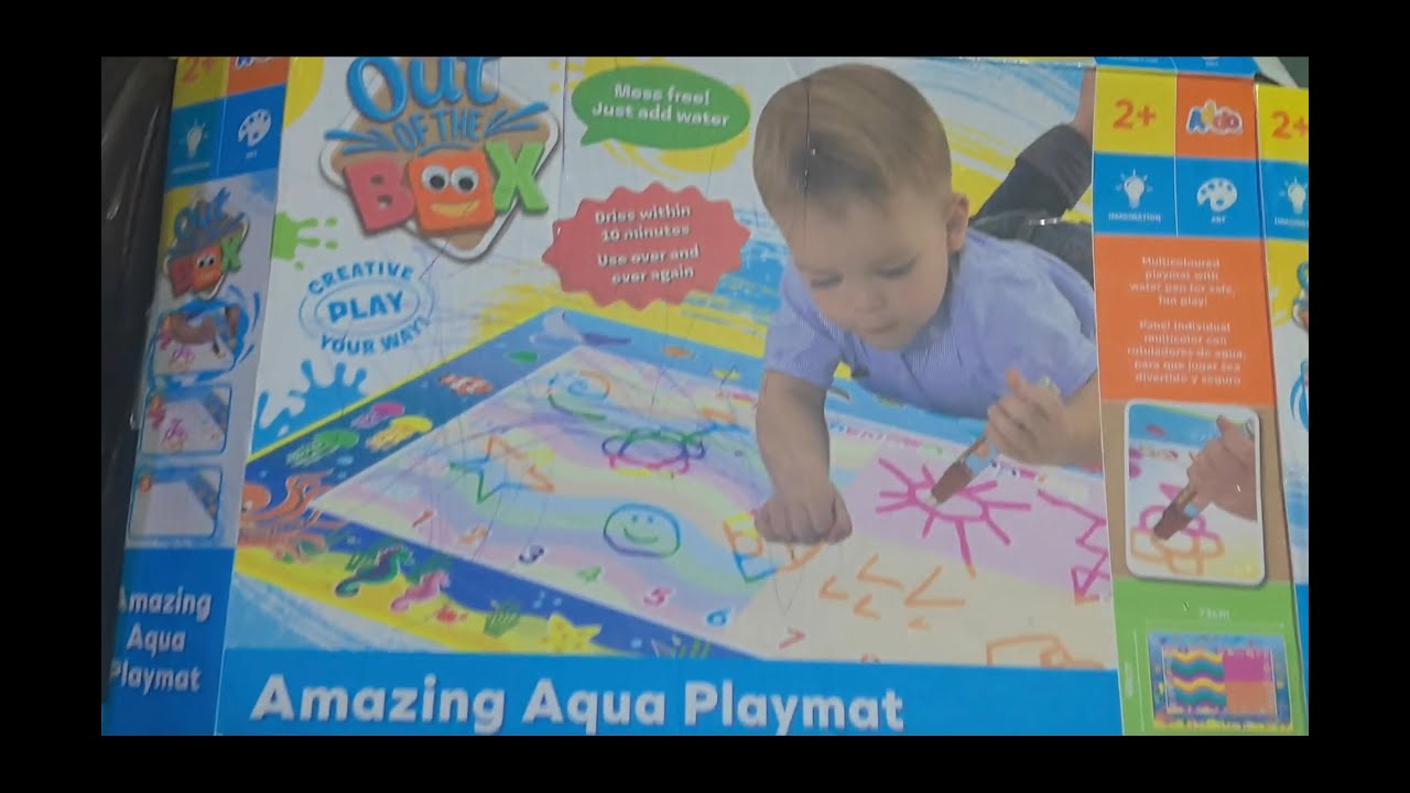 Удивительный игровой коврик Out of Box Amazing Aqua | Изучаем цвета, цифры и буквы от Aa до Zz