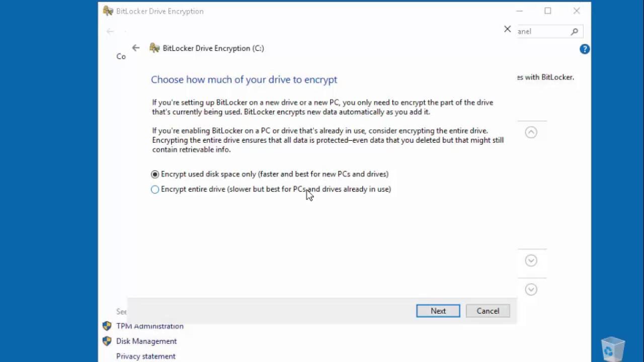 Enable BitLocker On A System Drive Without A TPM Chip YouTube