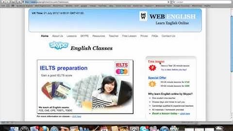 English Lesson by SKYPE