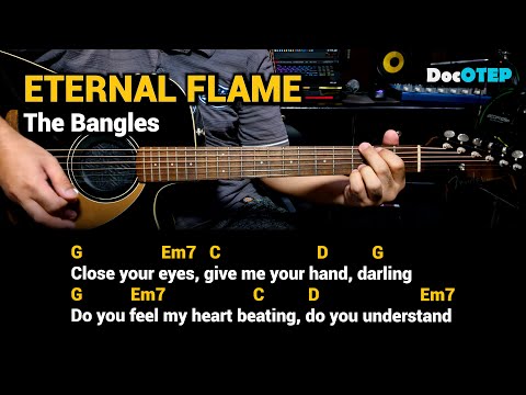 Eternal Flame - The Bangles (1989) Easy Guitar Chords Tutorial with Lyrics