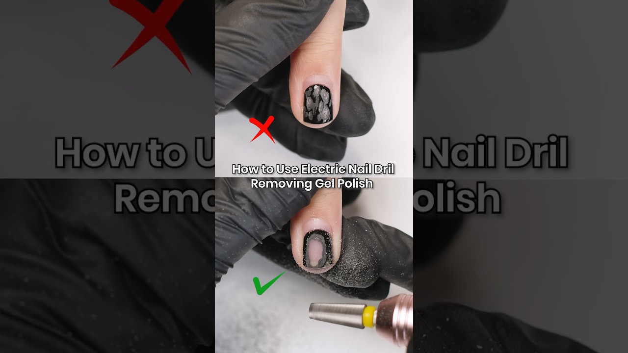 💅How to Use Electric Nail Dril Removing Gel Polish？