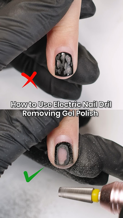 💅How to Use Electric Nail Dril Removing Gel Polish？