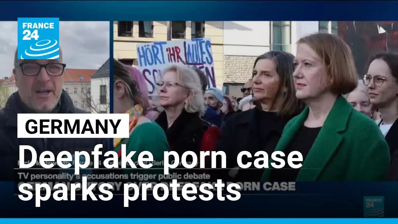 ⁣German deepfake porn case sparks protests and pressure for change in law • FRANCE 24 English