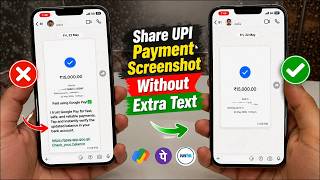 Fix WhatsApp Adding Extra Text on Payment Screenshots? Google Pay, PhonePe & Paytm Issue!