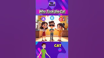 who took the cat? #riddle #cat #riddleoftheday #puzzlequiz #quiz #enigma #riddlechallenge