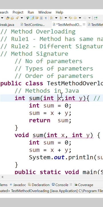 What is Method Overloading in Java - YouTube